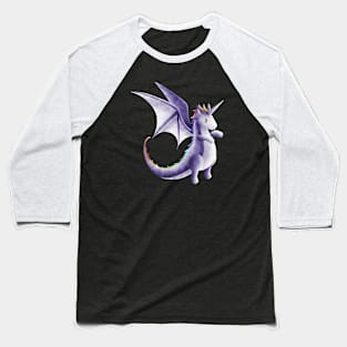 Kawaii Unicorn Dragon - Without Background Baseball T-Shirt